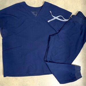 Figs Navy Scrub